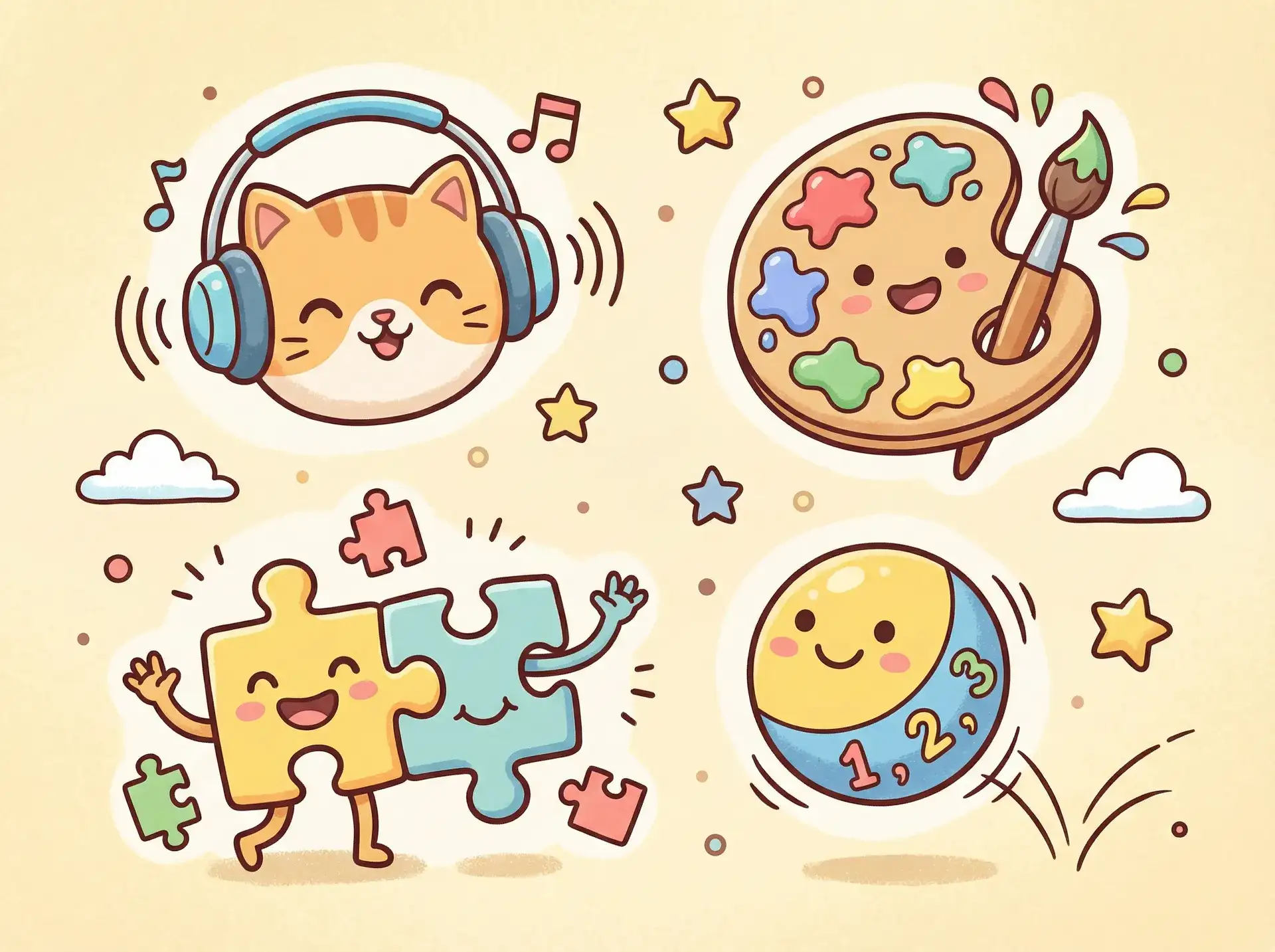 小朋友的手工作品 - 花田静香 益智创作