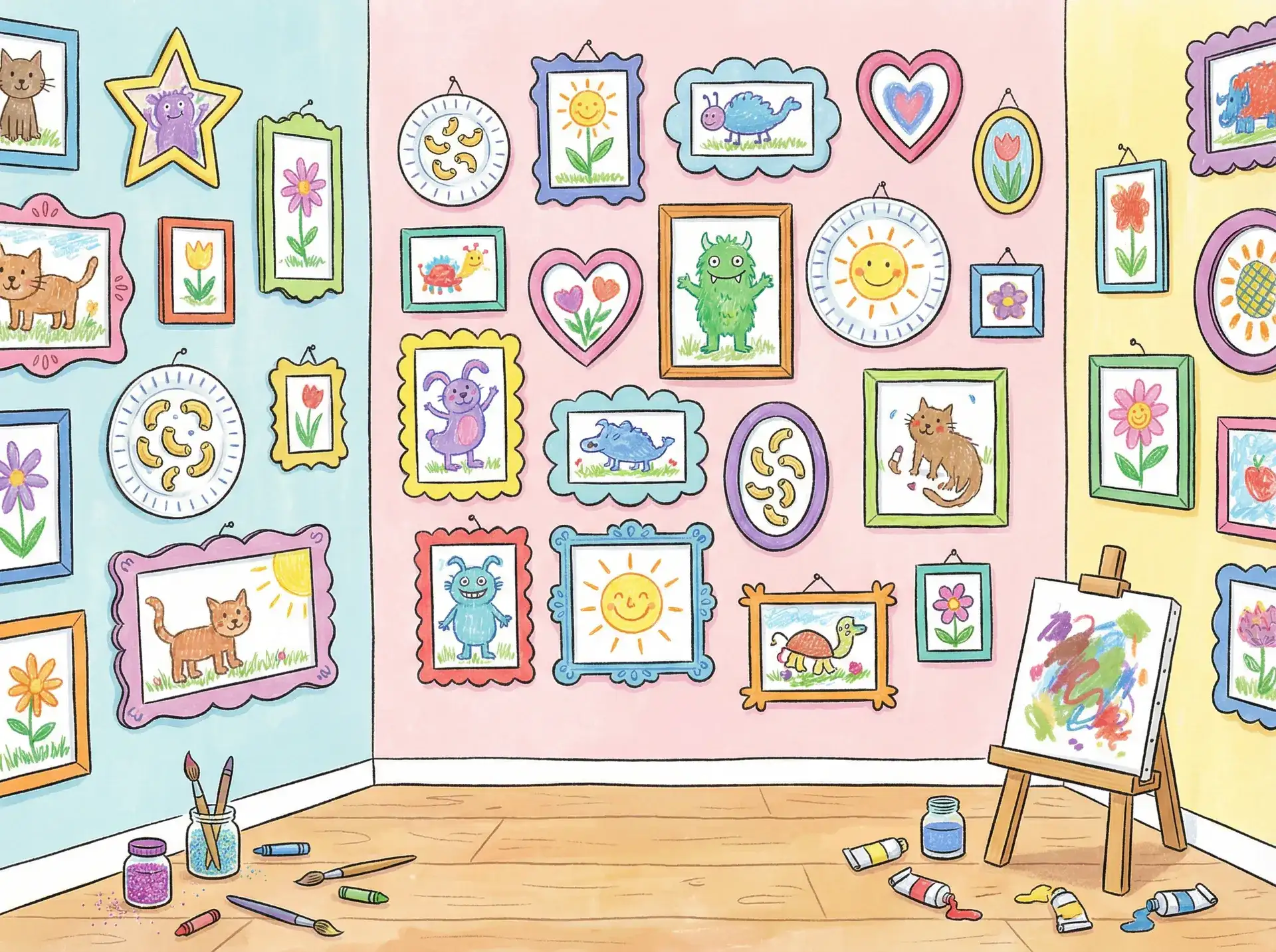 小朋友的彩色画作 - 花田静香 创意展示